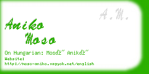 aniko moso business card